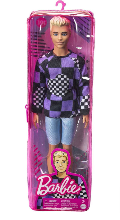 Barbie Ken Fashionistas Doll Asst. Checkered Hearts Lelle HBV25