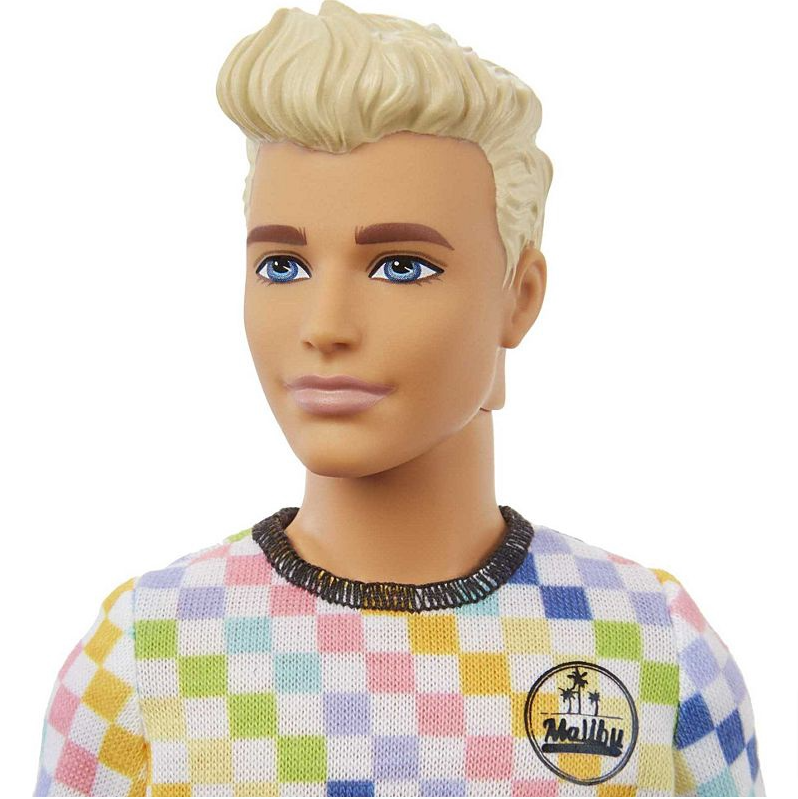 Barbie Ken Fashionistas Doll Asst. Checkered Shirt Kукла GRB90