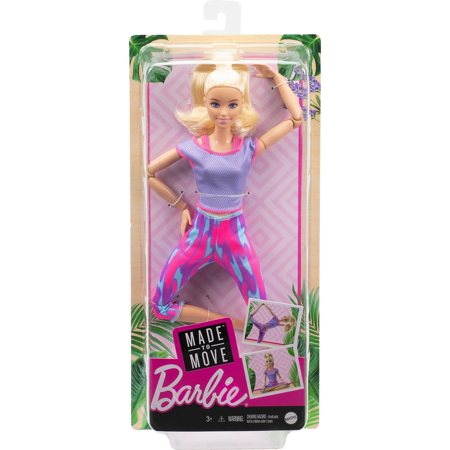 Barbie Made to Move Doll Blonde lelle GXF04