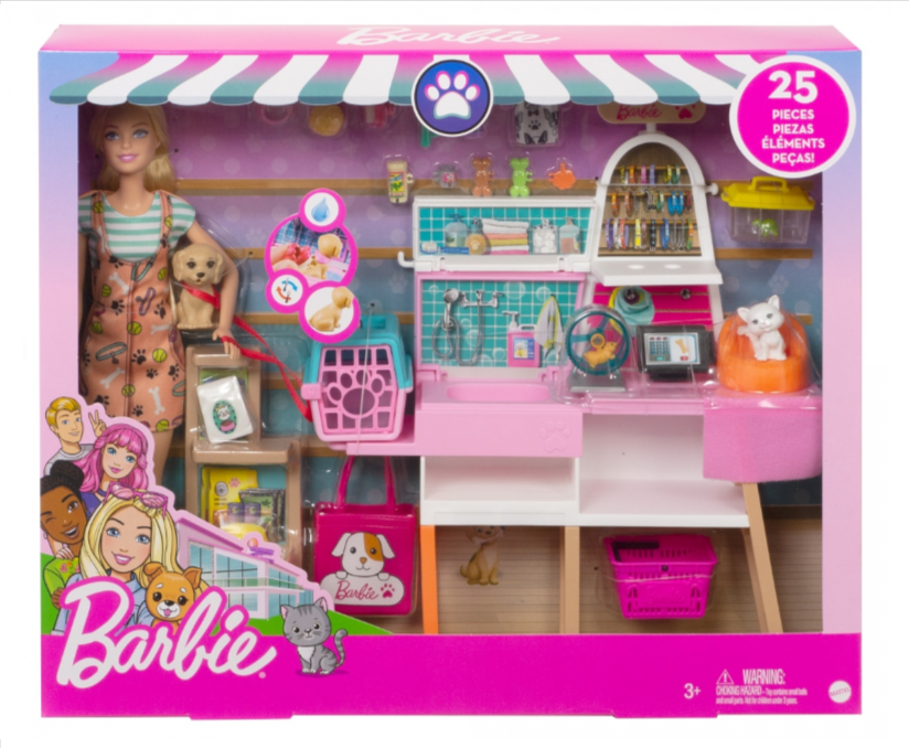 Barbie  Pet Supply Store Playset lelle GRG90