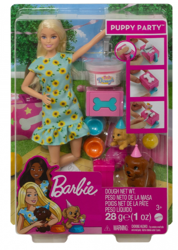 Barbie Puppy Party Playset кукла GXV75