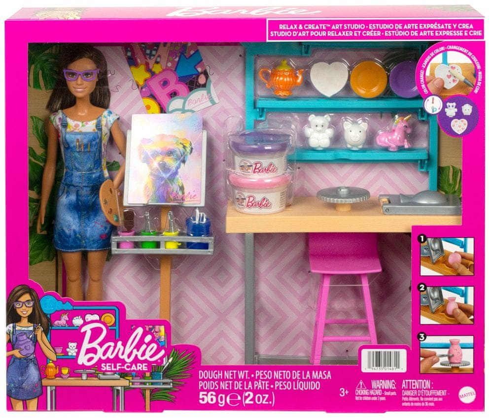 Barbie Relax & Create Art Studio Playset художественная студия HCM85