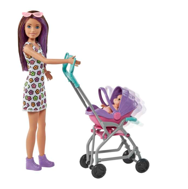 Barbie Skipper Babysitters Кукла + Детская коляска