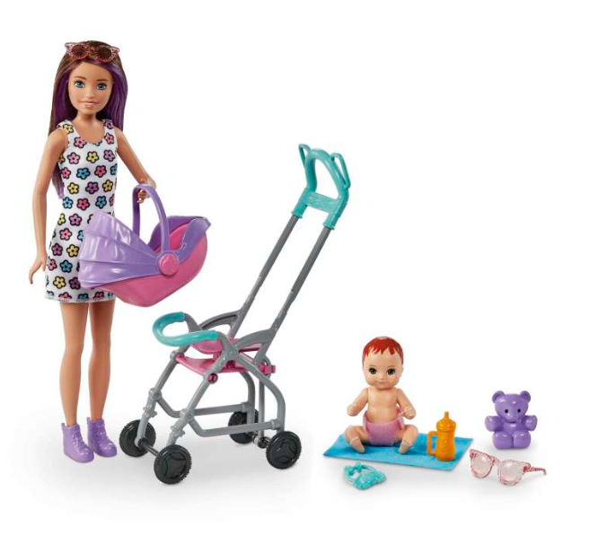 Barbie Skipper Babysitters Кукла + Детская коляска