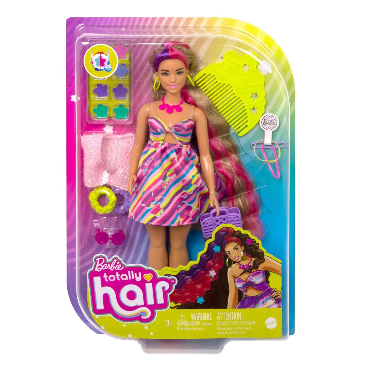 Barbie Totally Hair Doll - Curvy кукла HCM89