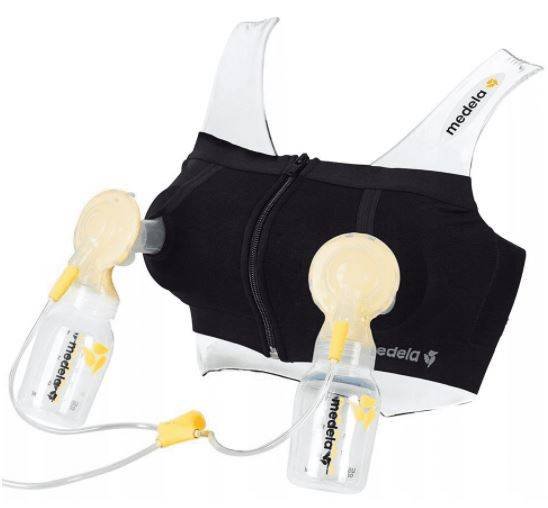 Бесшовный бюстгальтер для сцеживания молока Medela Easy Expression Black