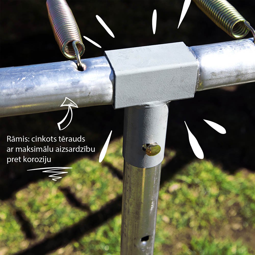 Batuts ar aizsārgtīklu 312 cm + trepes dāvanā