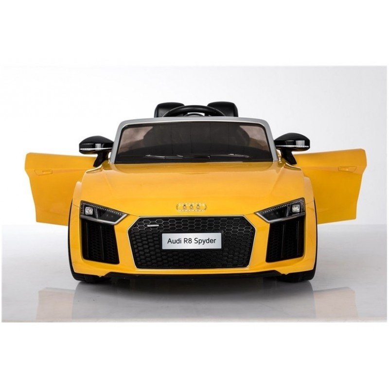 Детский электромобиль c пультом AUDI R8 Spyder Yellow