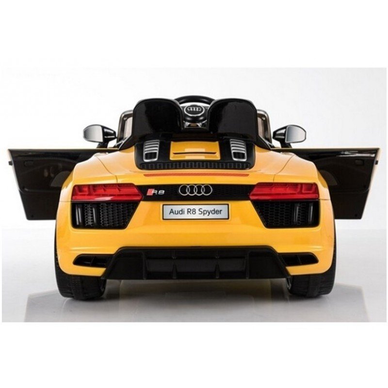 Детский электромобиль c пультом AUDI R8 Spyder Yellow