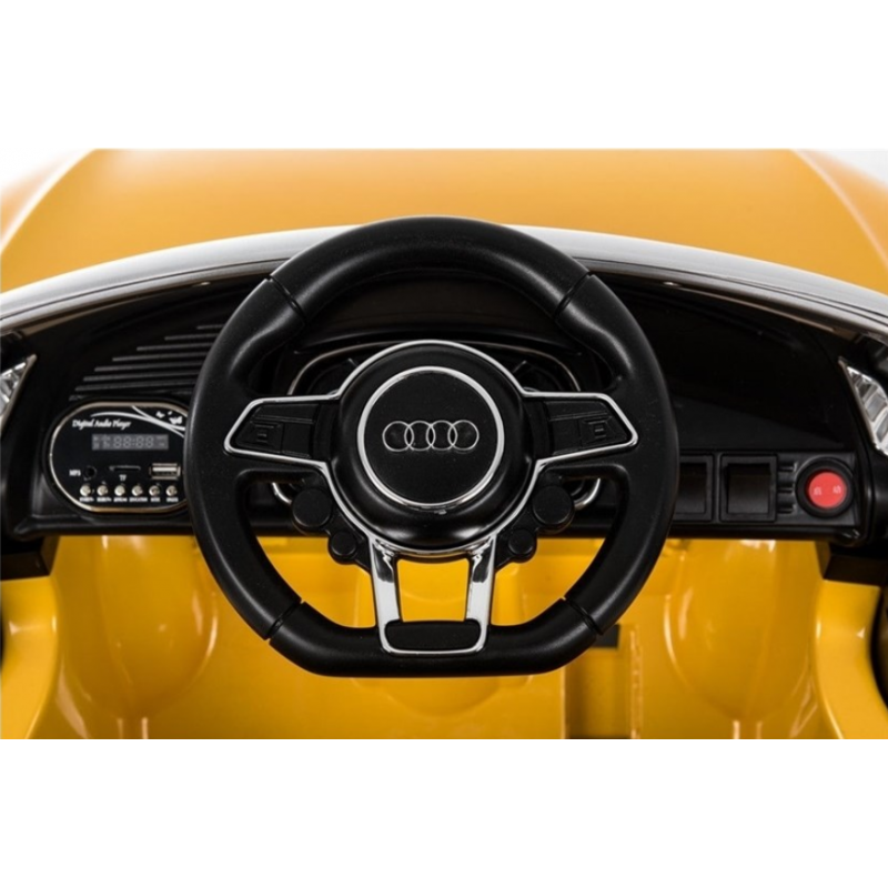 Детский электромобиль c пультом AUDI R8 Spyder Yellow