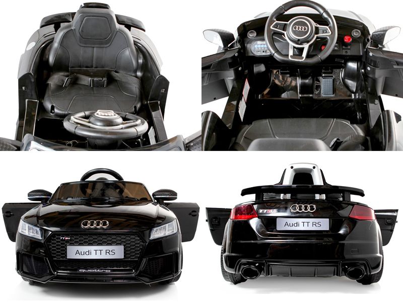 Bērnu elektromobilis ar pulti AUDI TT RS 12V black