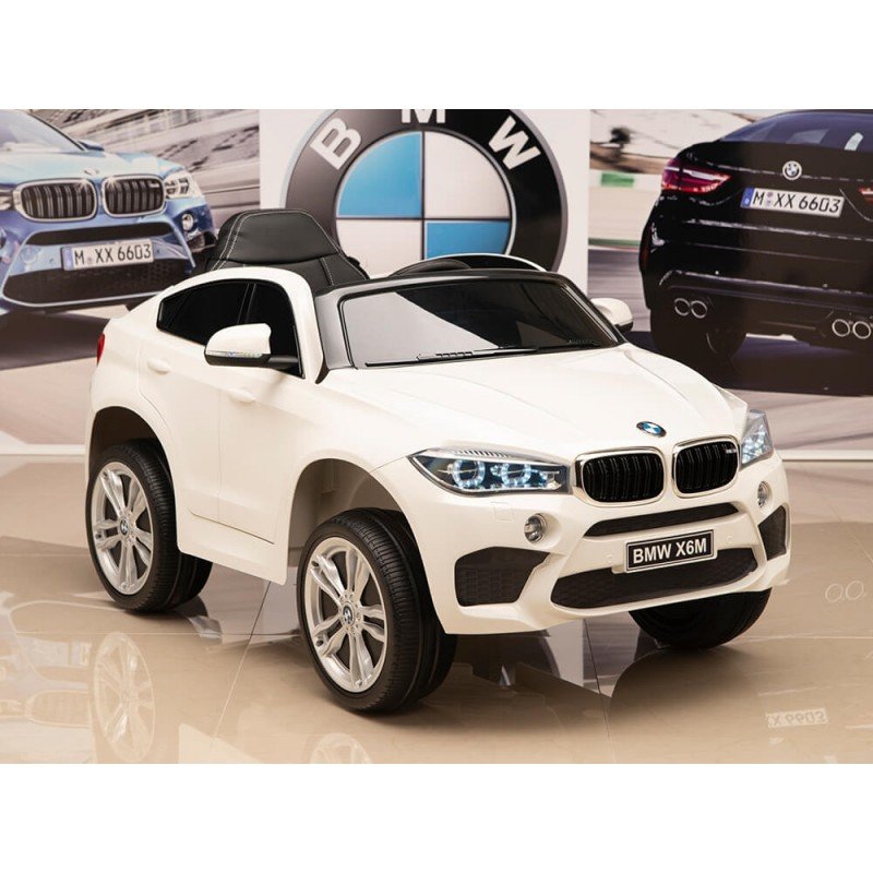 Детский электромобиль c пультом BMW X6M White WDJJ2199