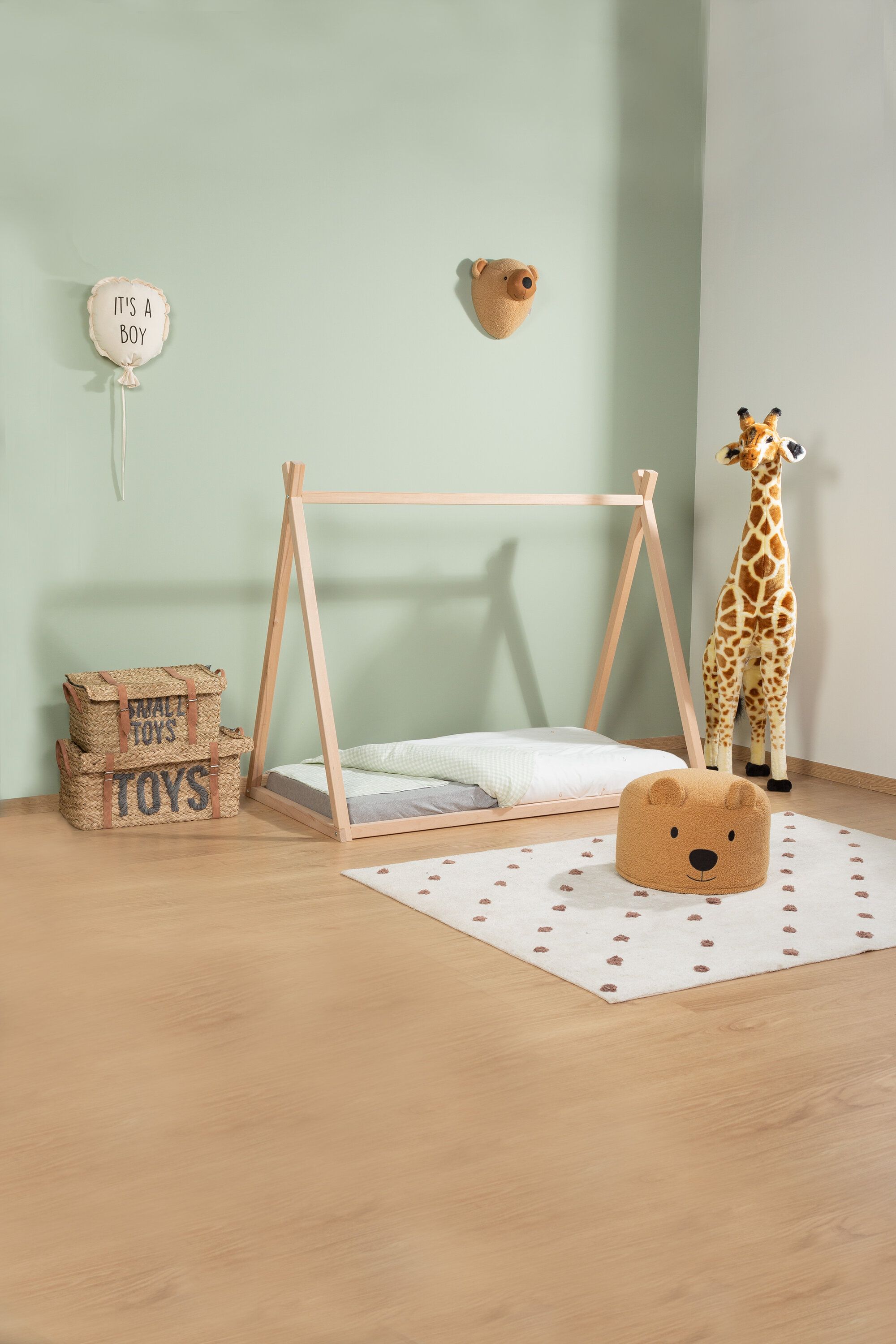 Детская кровать 140x70 см Childhome TIPI COT Natural