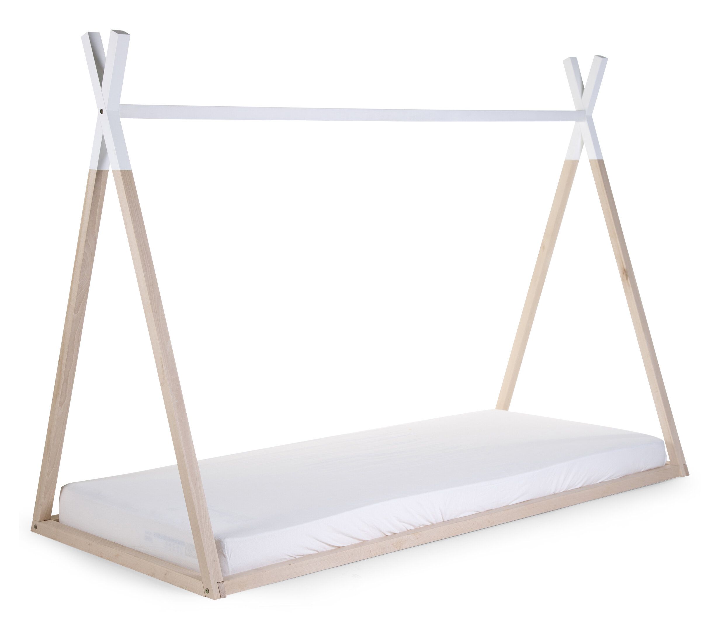 Bērnu gulta 200x90 сm Childhome TIPI COT Natural White