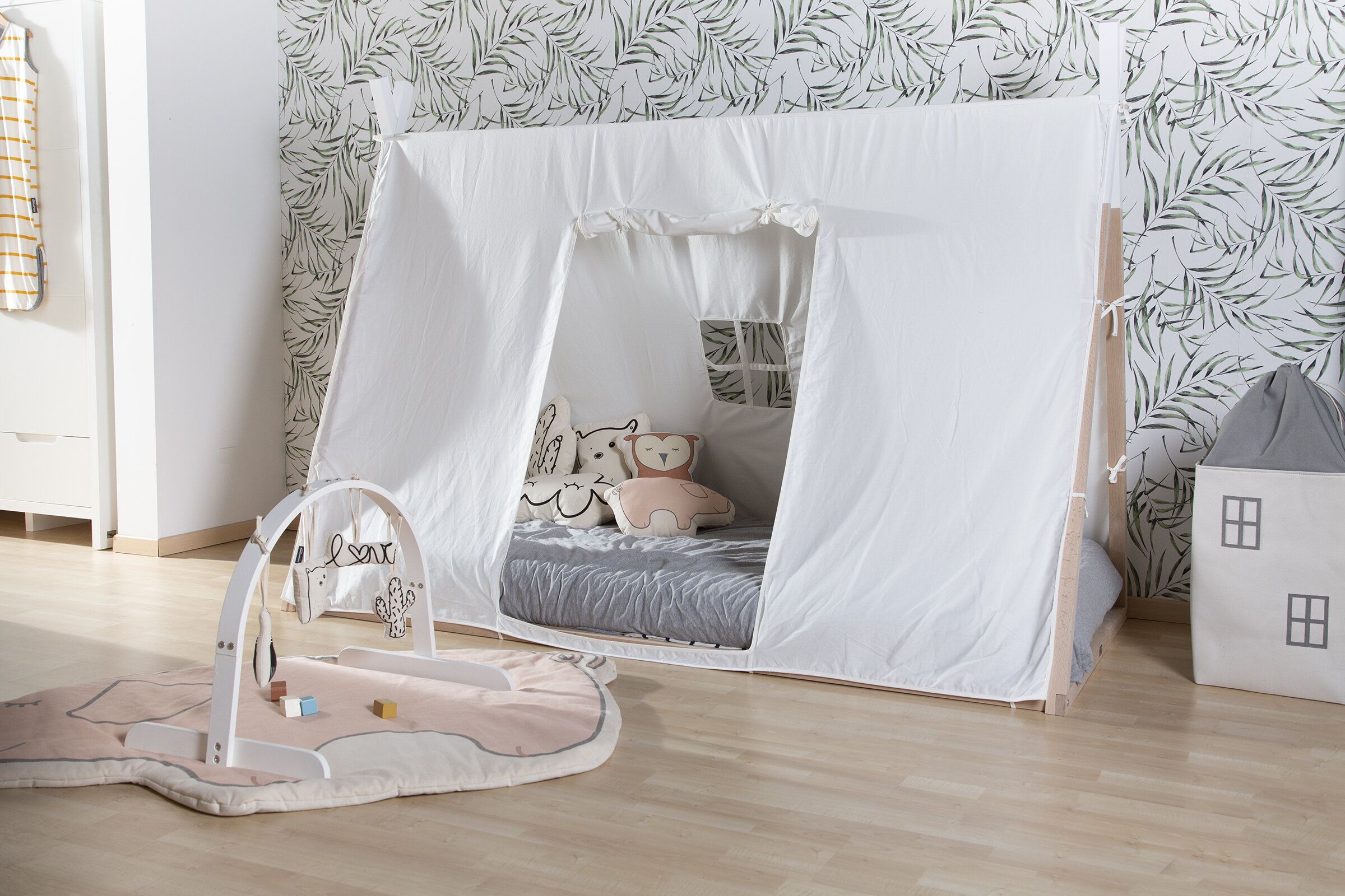 Bērnu gulta 200x90 сm Childhome TIPI COT Natural White