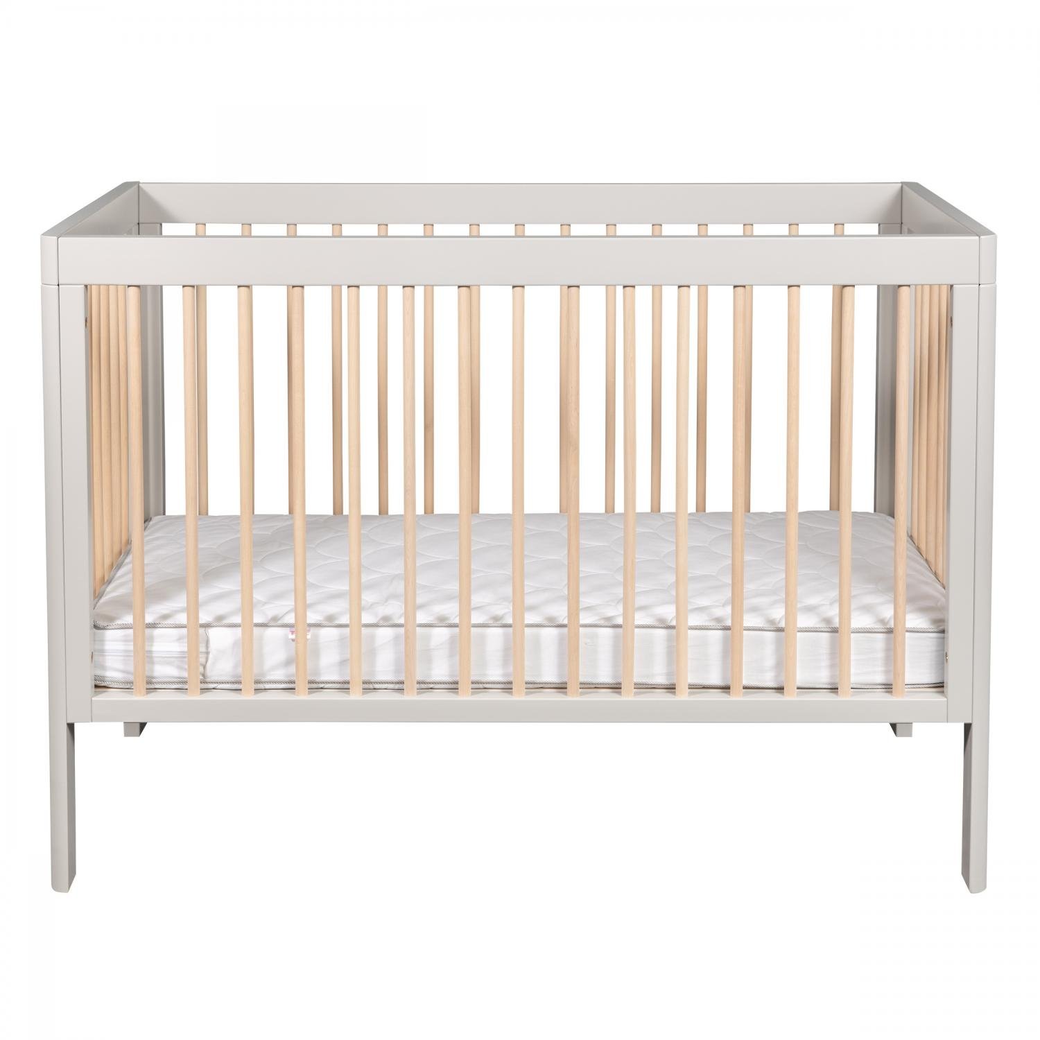 Bērnu gulta TROLL Lukas Duo Warm grey / natural COT-LU0514