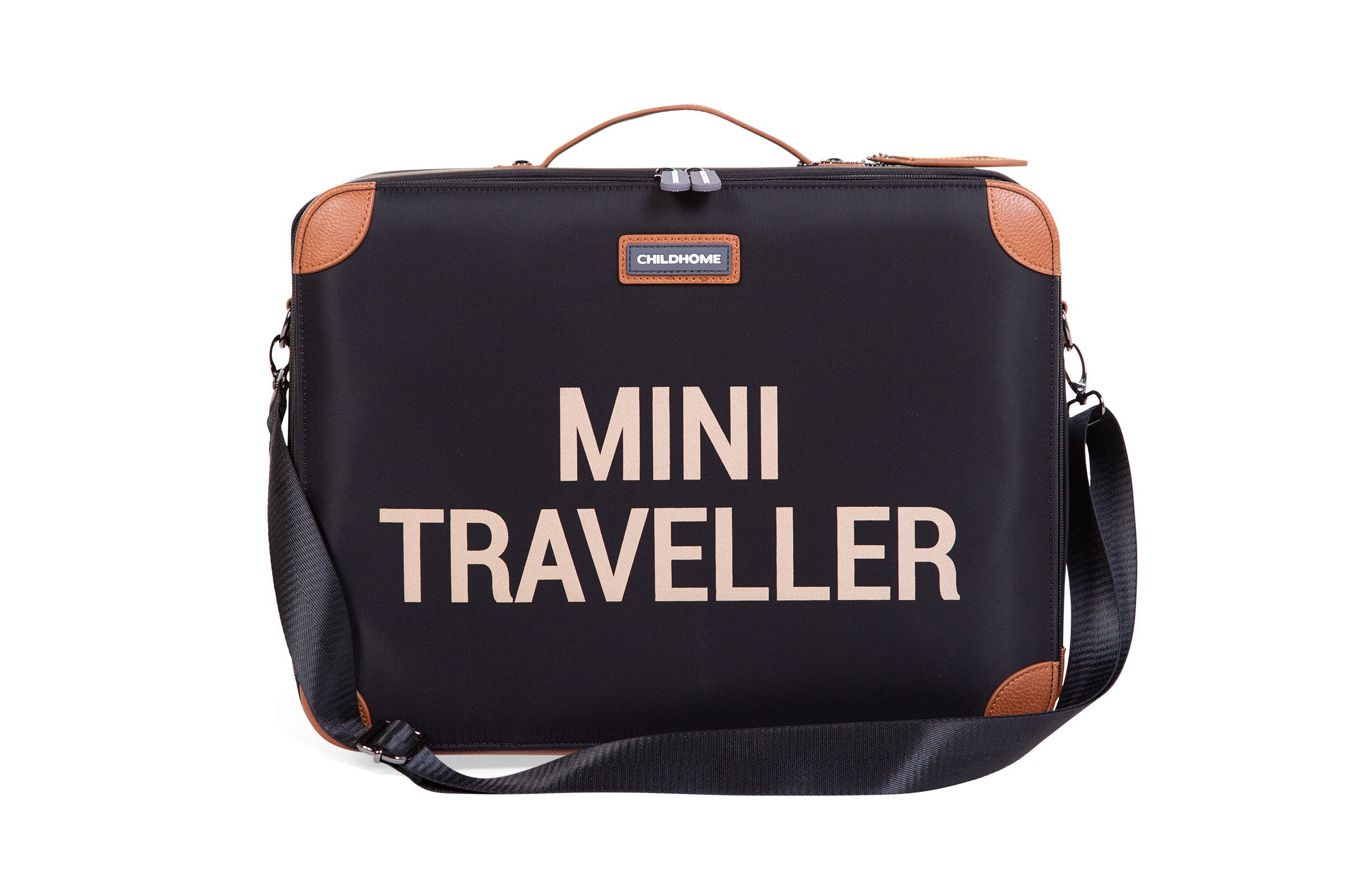 Детский чемодан Childhome Mini Traveller Black Gold