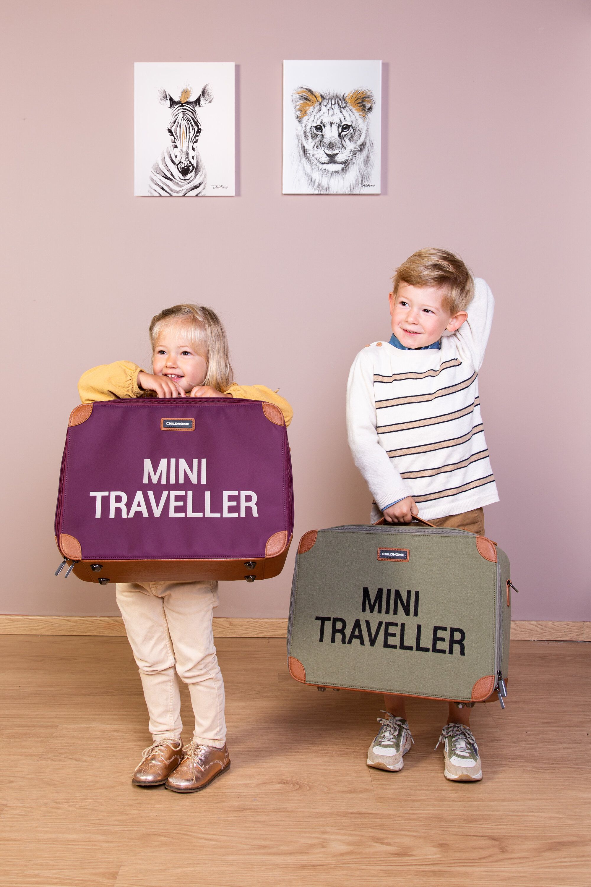 Детский чемодан Childhome Mini Traveller Canvas Khaki