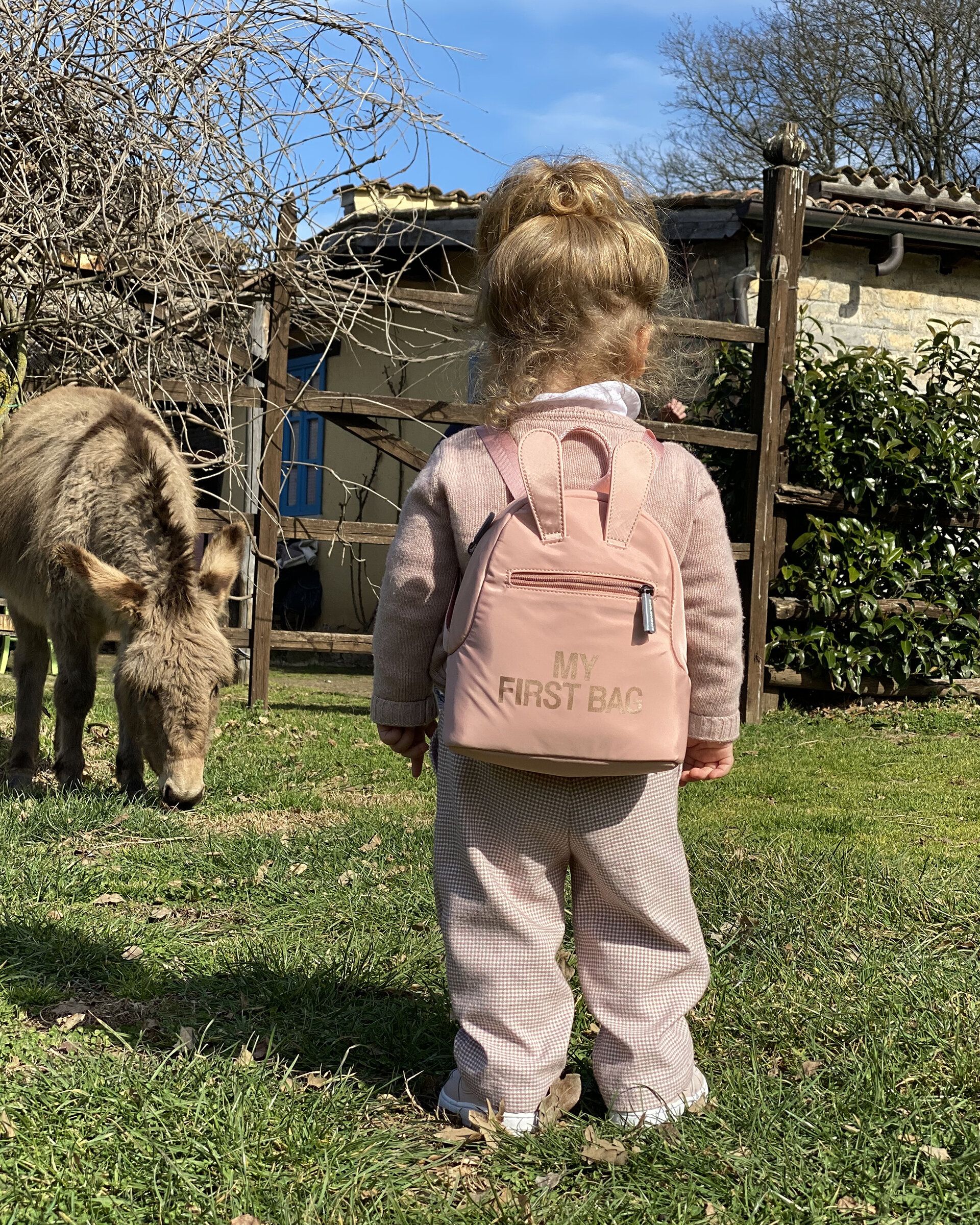 Bērnu mugursoma Childhome My First Bag Pink Copper