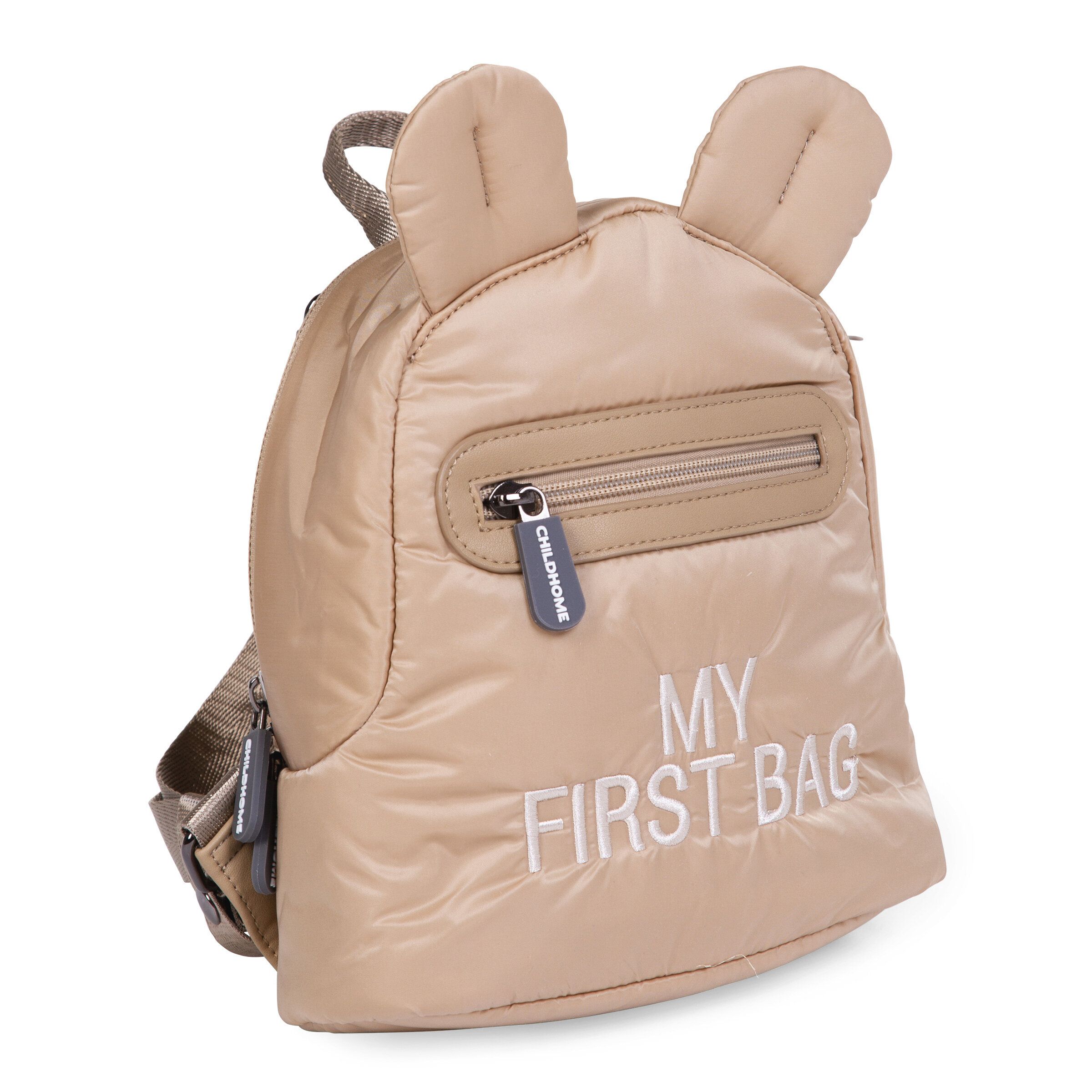 Bērnu mugursoma Childhome My First Bag Puffered Beige