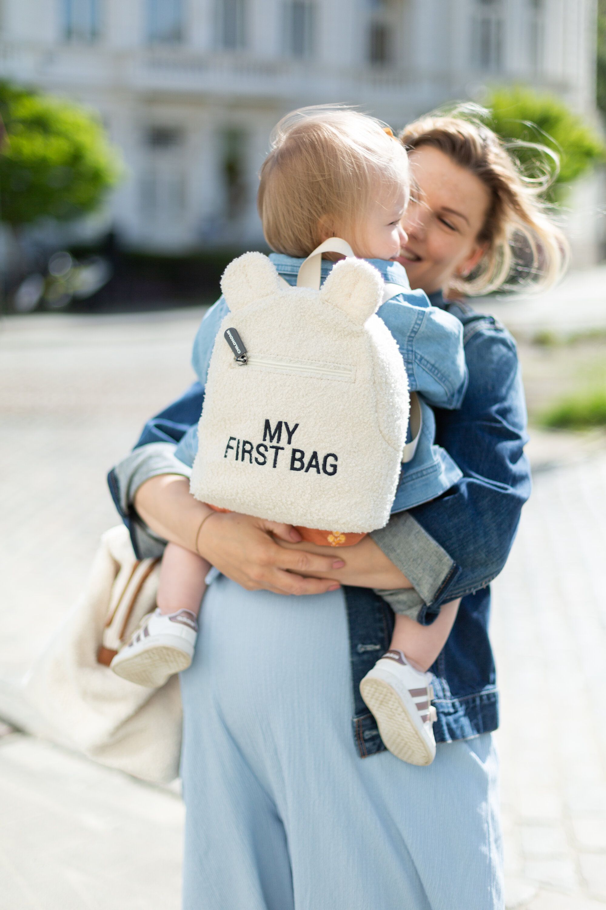 Bērnu mugursoma Childhome My First Bag Teddy Teddy Off White