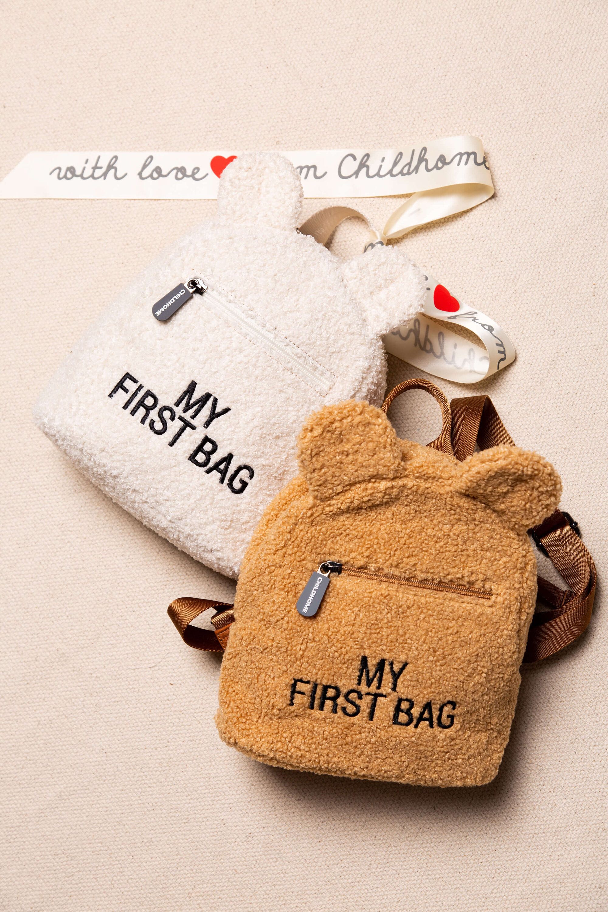 Bērnu mugursoma Childhome My First Bag Teddy Teddy Off White