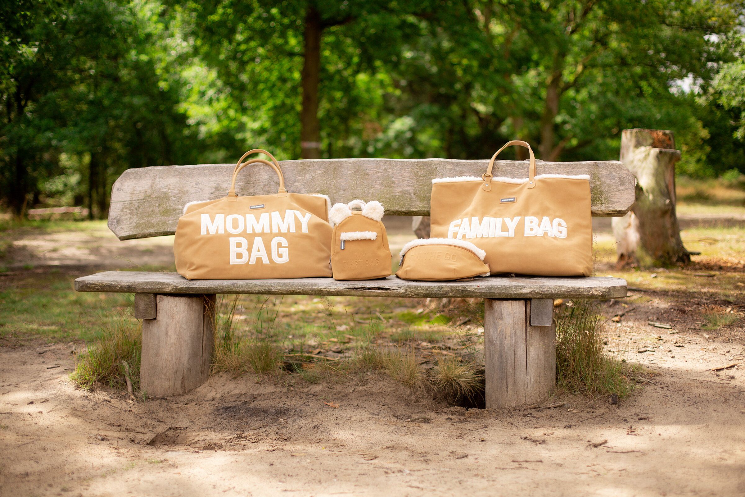 Bērnu mugursoma Zamšāda Childhome My First Bag Suede look