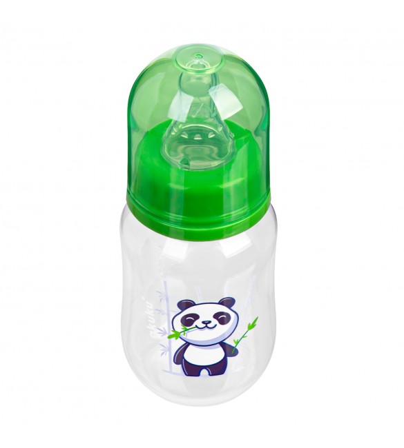 Bērnu pudele 125 ml AKUKU green panda A0104