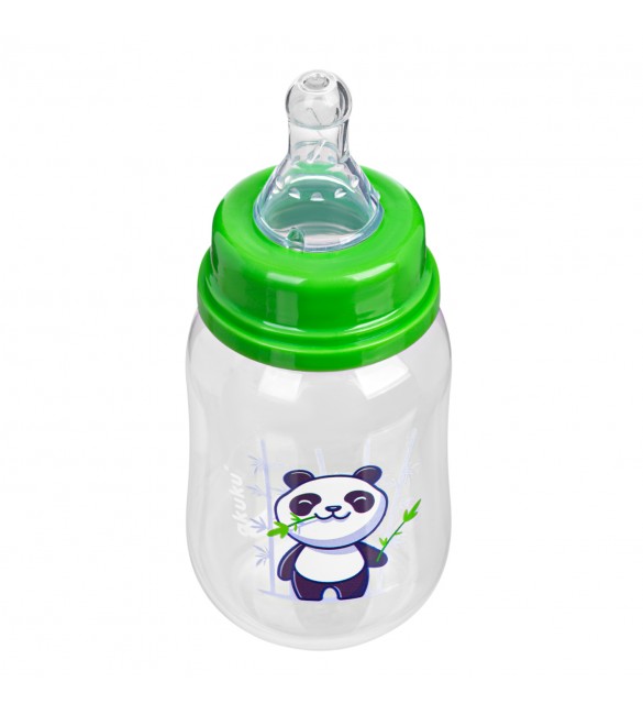 Bērnu pudele 125 ml AKUKU green panda A0104