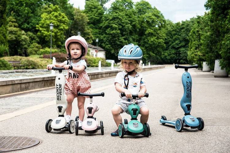 Bērnu skrejritenis ar sēdekli Scootandride Highwaykick 2in1 Kiwi