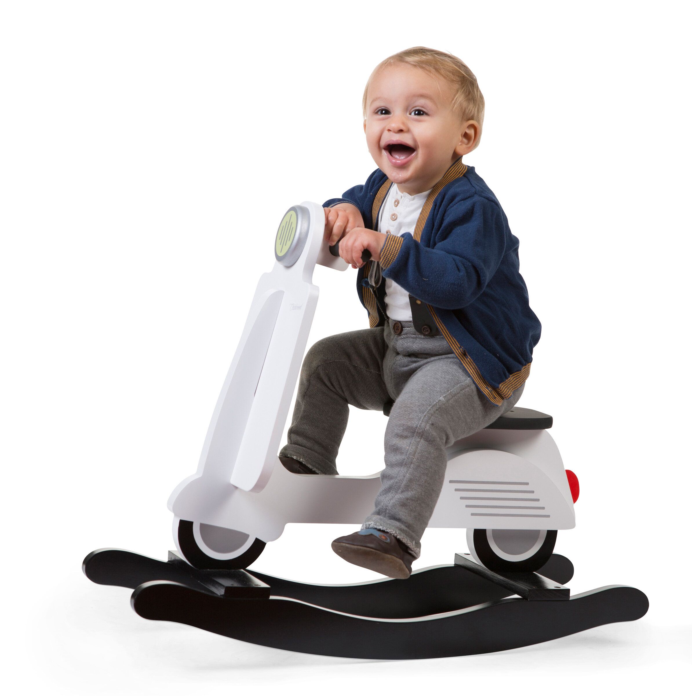 Детская качалка Скутер Childhome Scooter Black white