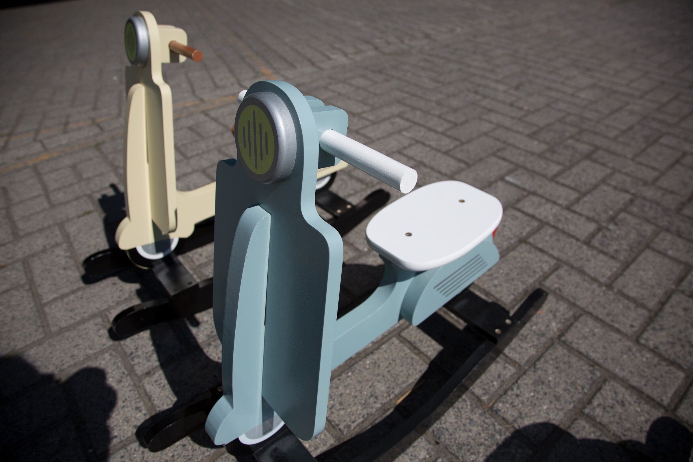 Детская качалка Скутер Childhome Scooter Mint blue black