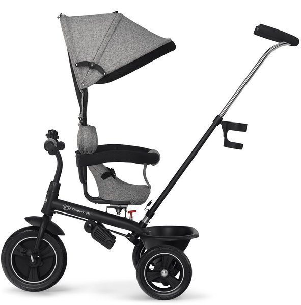 Детский трехколесный велосипед Kinderkraft Freeway Grey Melange 3 в 1