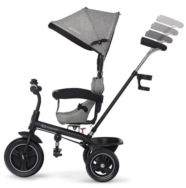 Детский трехколесный велосипед Kinderkraft Freeway Grey Melange 3 в 1