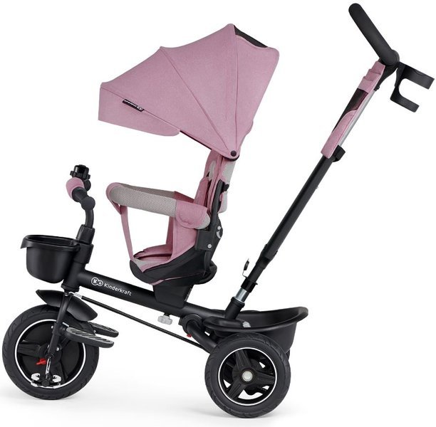 Bērnu trīsritenis Kinderkraft Spinstep 5in1 Marvelous pink