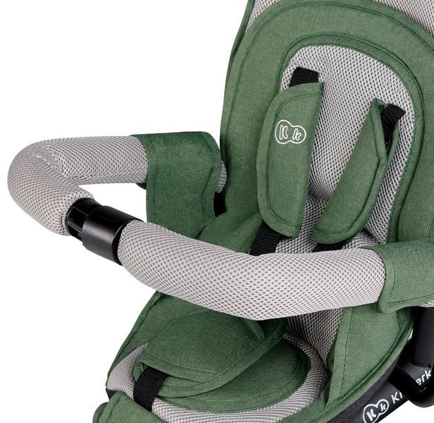 Детский трехколесный велосипед Kinderkraft Spinstep 5in1 Platinum green