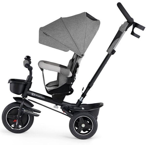 Bērnu trīsritenis Kinderkraft Spinstep 5in1 Platinum grey