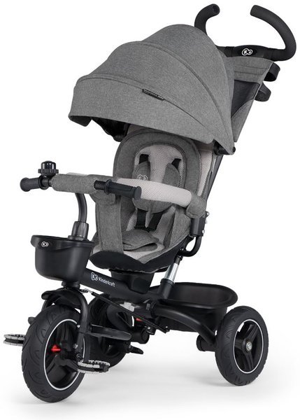 Bērnu trīsritenis Kinderkraft Spinstep 5in1 Platinum grey