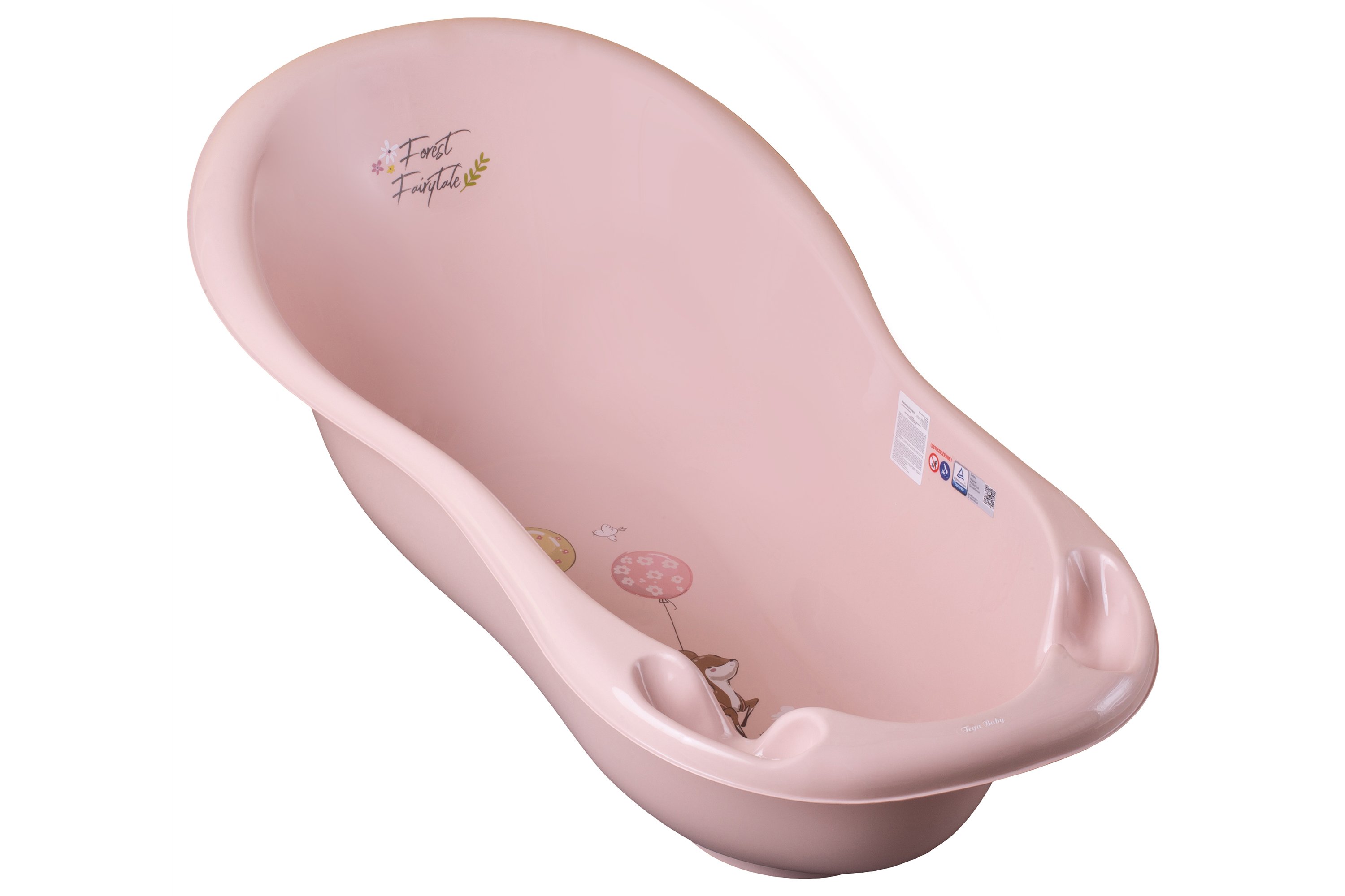 Детская ванночка 86 cm TegaBaby FOREST FAIRYTALE light pink FF-004