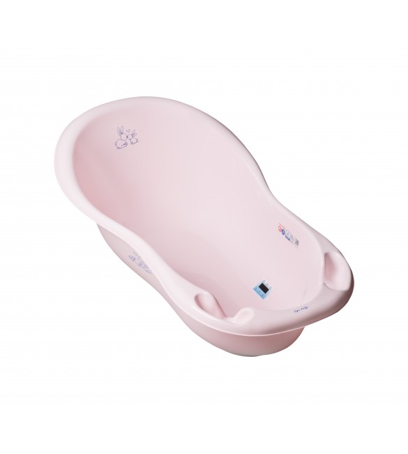 Детская ванночка с пробкой 86 см TegaBaby RABBITS light pink KR-004