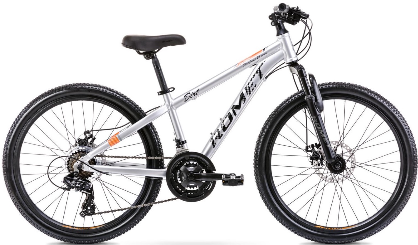 Bērnu velosipēds Romet Dirt Silver 24 collas