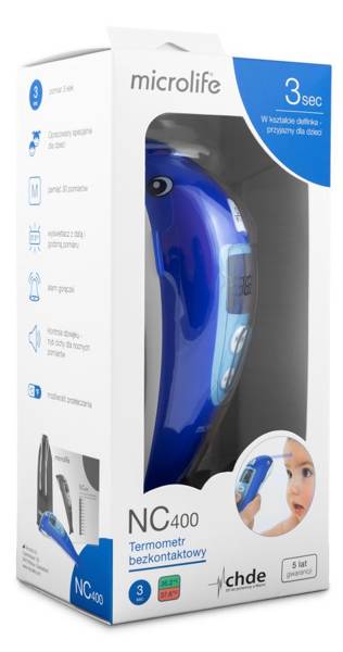 Бесконтактный термометр MICROLIFE NC-400 Blue dolphin