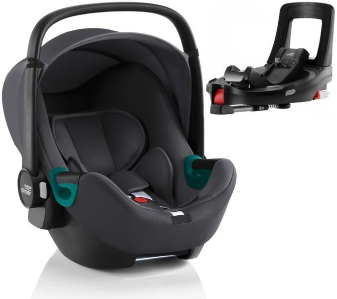 Britax Romer Baby-Safe 3 I-Size Midnight grey Детское автокресло 0-13 кг + Flex iSense база