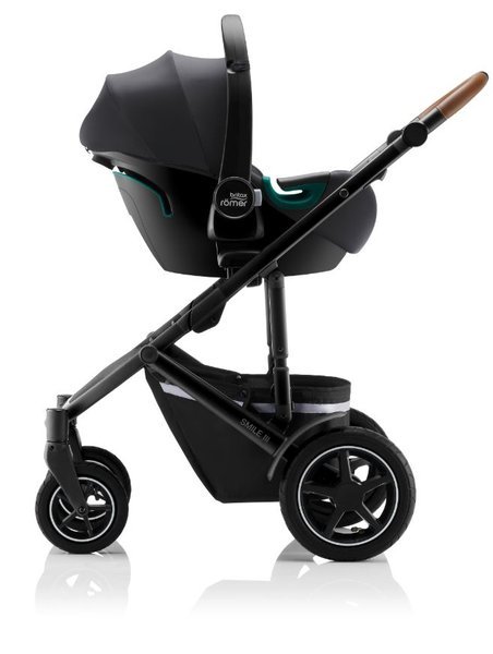 Britax Romer Baby-Safe 3 I-Size Midnight grey Детское автокресло 0-13 кг + Flex iSense база