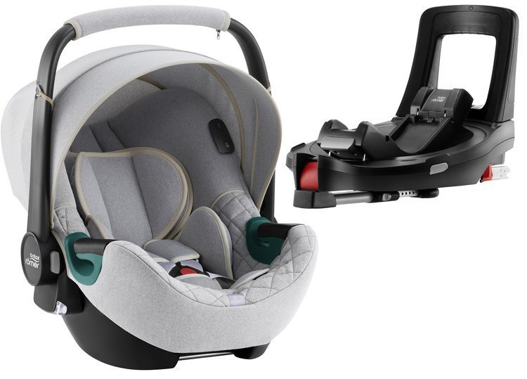 Britax Romer Baby-Safe iSense i-Size Nordic grey + Flex iSENSE Base Bērnu autosēdeklis 0-13 kg