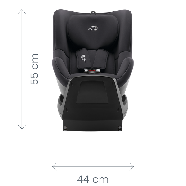 Britax Romer Dualfix Plus 360 Midnight Grey + ISOFIX Base Детское автокресло 0-20 кг