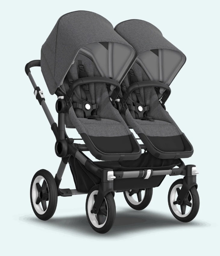 Bugaboo Donkey 5 DUO Blue Stormy Black frame Коляска для погодок Трансформер