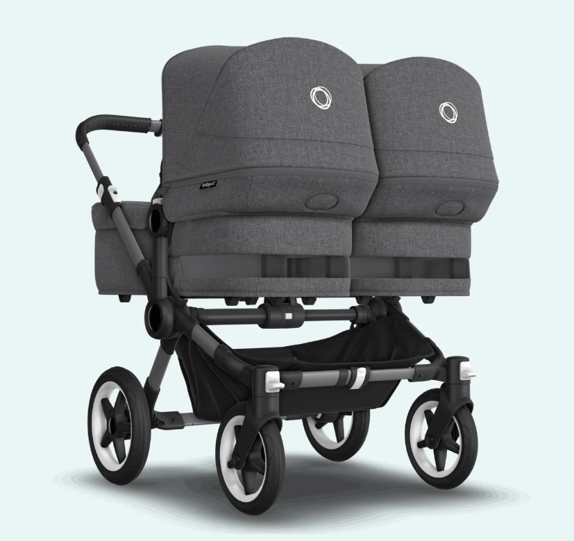 Bugaboo Donkey 5 DUO Blue Stormy Black frame Коляска для погодок Трансформер