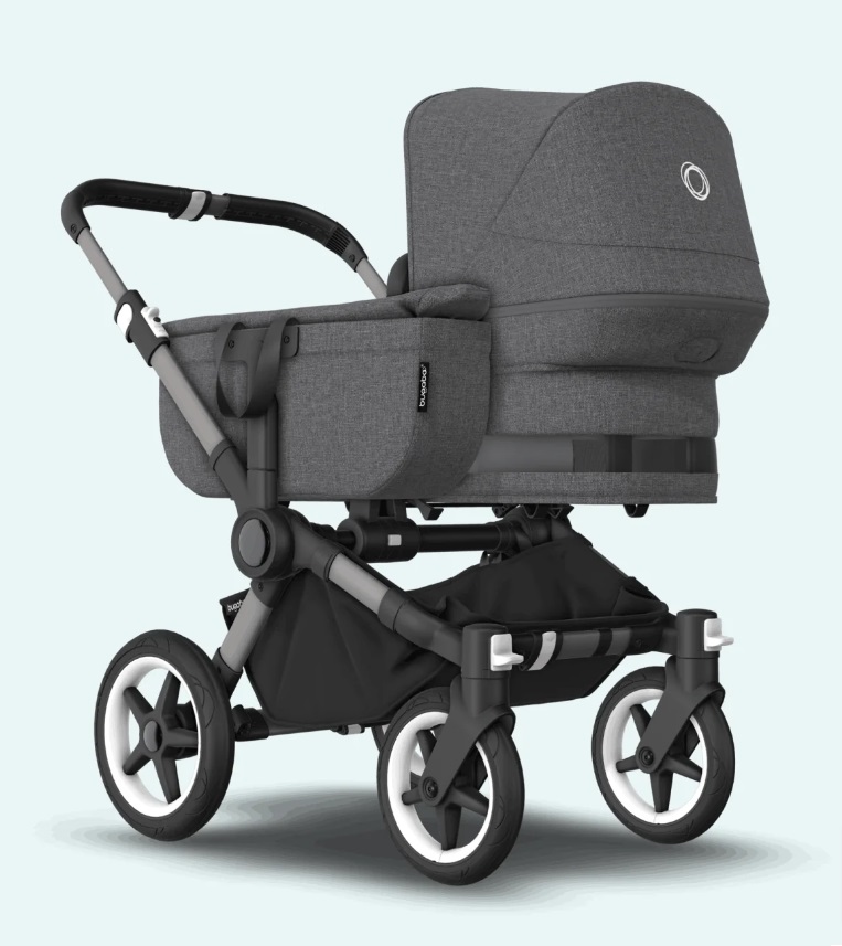 Bugaboo Donkey 5 DUO Blue Stormy Black frame Коляска для погодок Трансформер