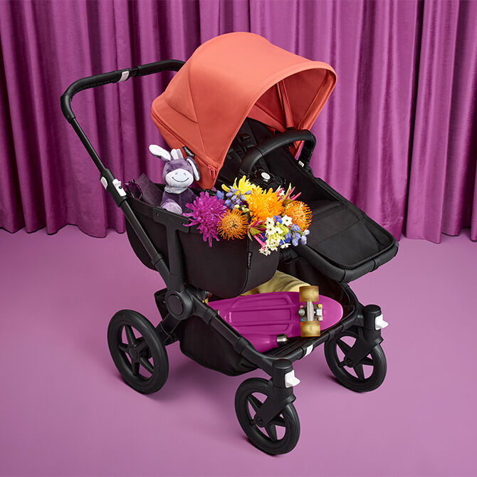 Bugaboo Donkey 5 DUO Blue Stormy Black frame Коляска для погодок Трансформер